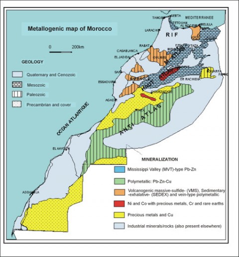 Moroccan-metallogeny