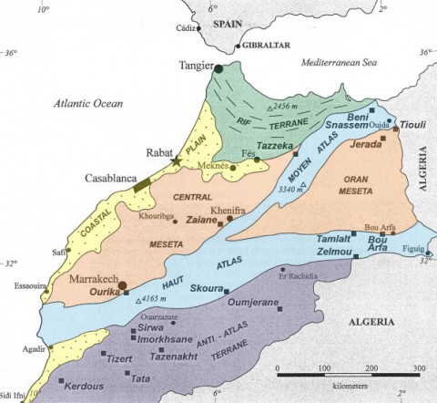 Morocco-physiographic-units